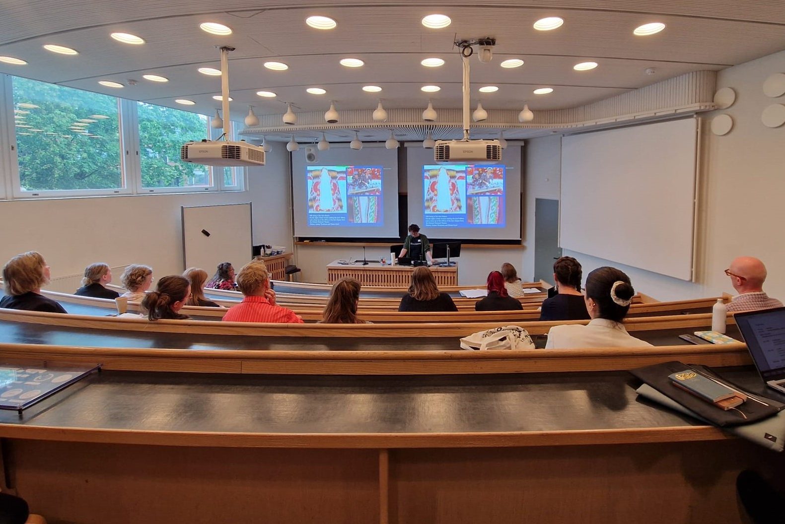 Joanna Weckman presenting at Costume Research in Finland 2025